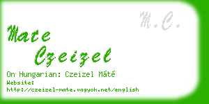 mate czeizel business card