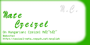 mate czeizel business card